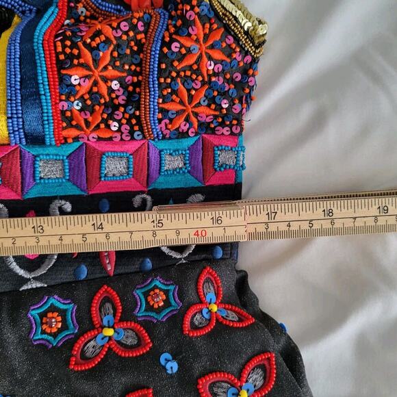 NWT $1,395 Alice + Olivia Patty Flared Embroidered Bead Sequin Lantern D… - Picture 11 of 15